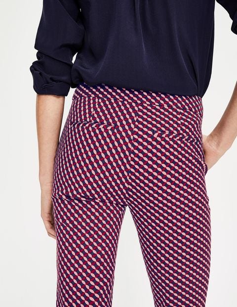 Hampshire 7/8 Trousers - Wine, Trellis Hampshire 7/8 Trousers - Wine, Trellis
