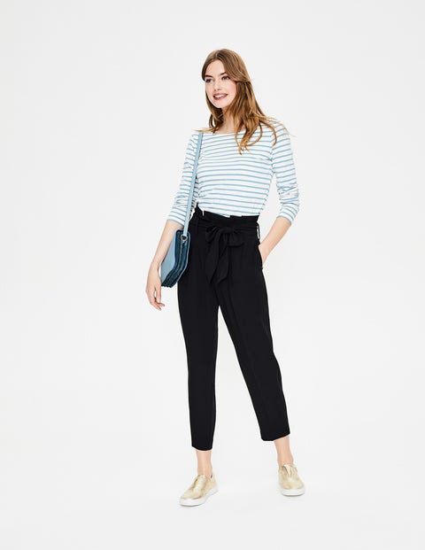 Melina Paperbag Trousers - Black Melina Paperbag Trousers - Black