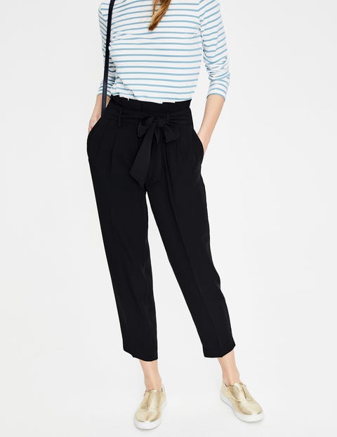 Melina Paperbag Trousers - Black Melina Paperbag Trousers - Black
