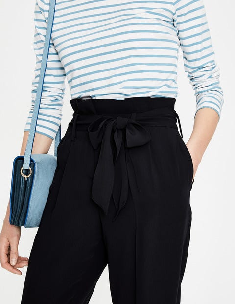 Melina Paperbag Trousers - Black Melina Paperbag Trousers - Black