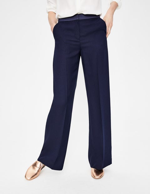 Marlin Hose Mit Weitem Bein - Navy Marlin Hose Mit Weitem Bein - Navy