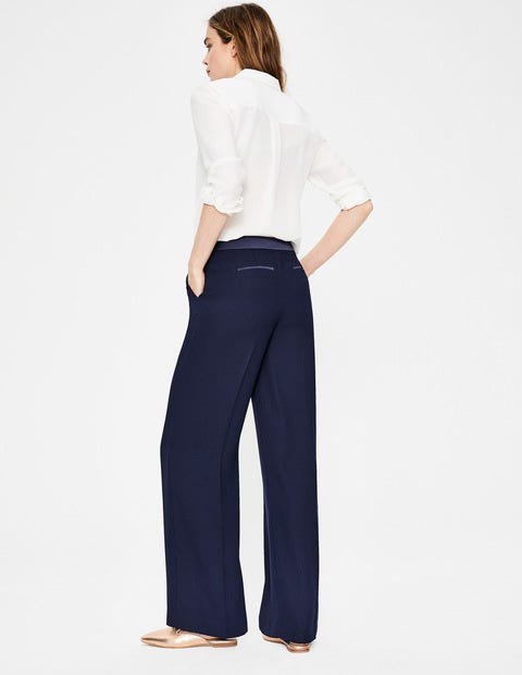 Marlin Hose Mit Weitem Bein - Navy Marlin Hose Mit Weitem Bein - Navy