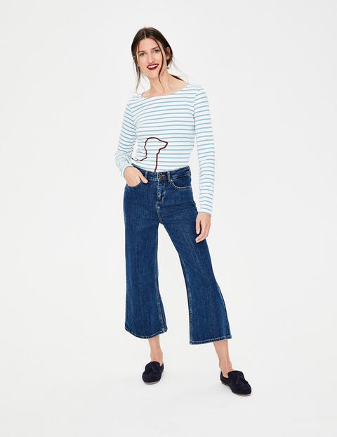 York Cropped Jeans - Mid Vintage Denim (Mid Wash) York Cropped Jeans - Mid Vintage Denim (Mid Wash)