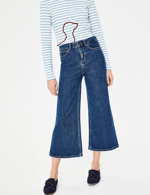 York Cropped Jeans - Mid Vintage Denim (Mid Wash) York Cropped Jeans - Mid Vintage Denim (Mid Wash)