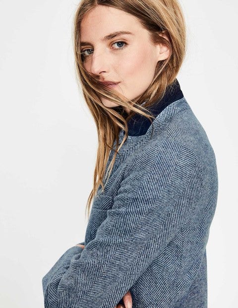 Bath British Tweed Blazer - Blue Ribbon Herringbone Bath British Tweed Blazer - Blue Ribbon Herringbone