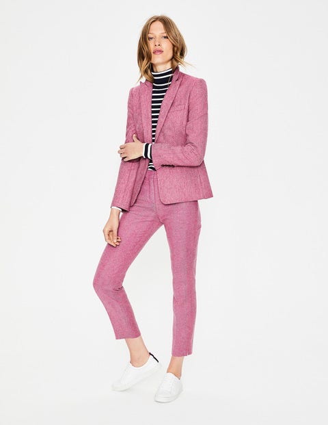 Bath British Tweed Blazer - Pink Herringbone Bath British Tweed Blazer - Pink Herringbone