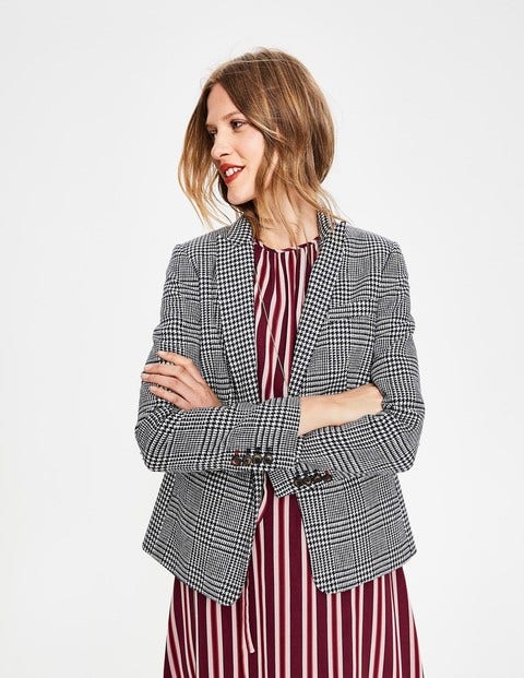 Bath British Tweed Blazer - Navy and Ivory Hotch Potch Bath British Tweed Blazer - Navy and Ivory Hotch Potch