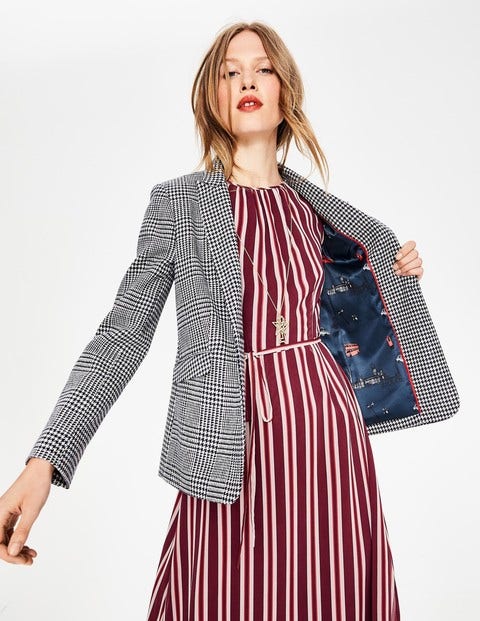 Bath British Tweed Blazer - Navy and Ivory Hotch Potch Bath British Tweed Blazer - Navy and Ivory Hotch Potch