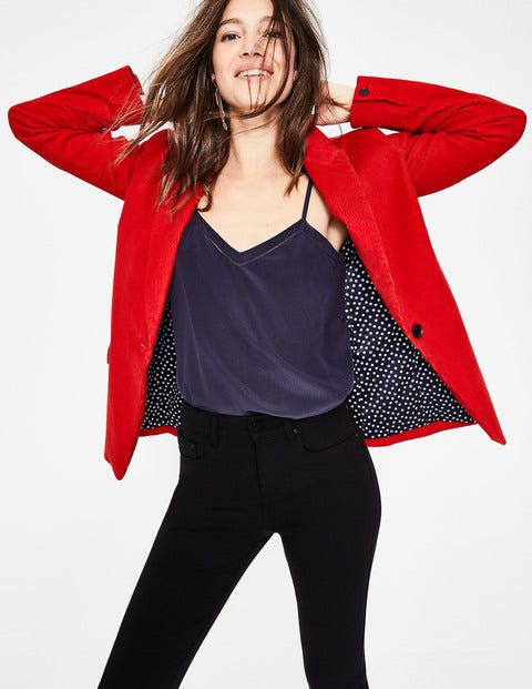 Oxshott Cord Blazer - Post Box Red Oxshott Cord Blazer - Post Box Red