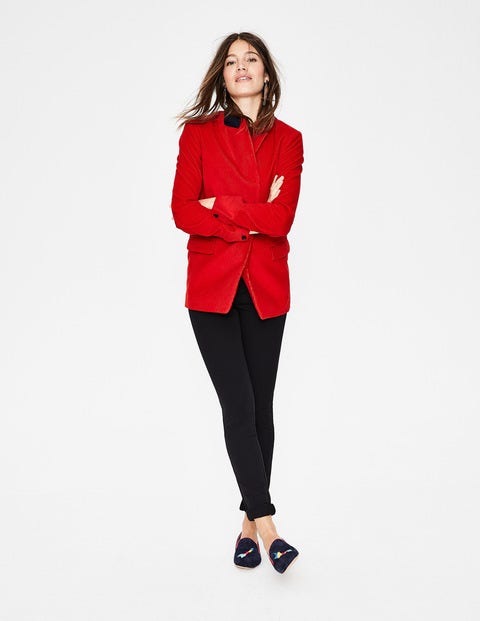 Oxshott Cord Blazer - Post Box Red Oxshott Cord Blazer - Post Box Red