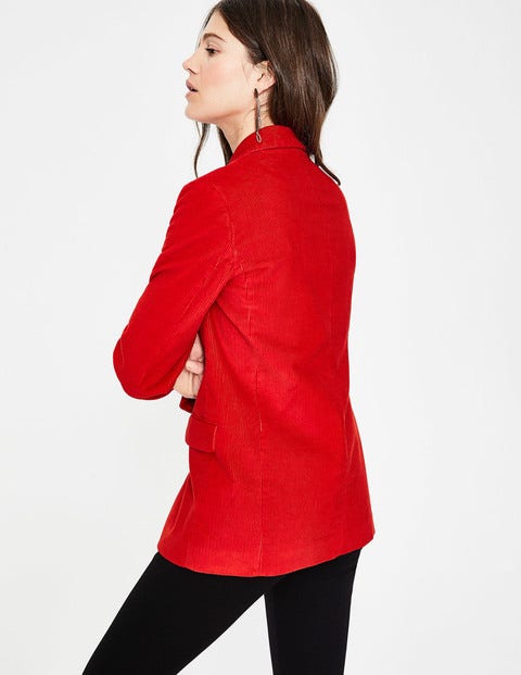 Oxshott Cord Blazer - Post Box Red Oxshott Cord Blazer - Post Box Red
