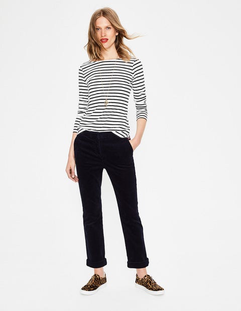 Cord Straight Leg Pants - Navy Cord Straight Leg Pants - Navy