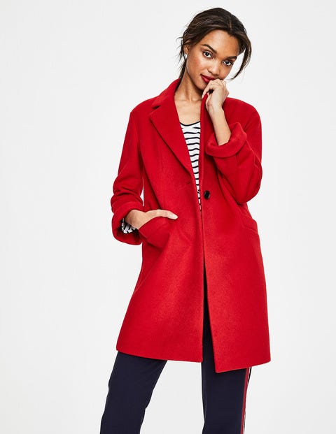 Holywell Coat - Post Box Red | Boden UK