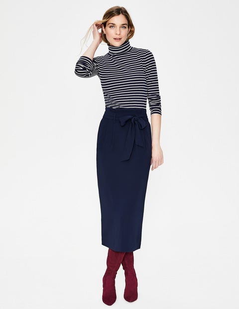 Melina Paperbag Skirt - Navy Melina Paperbag Skirt - Navy