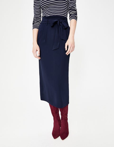 Melina Paperbag Skirt - Navy Melina Paperbag Skirt - Navy