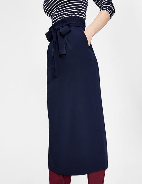 Melina Paperbag Skirt - Navy Melina Paperbag Skirt - Navy