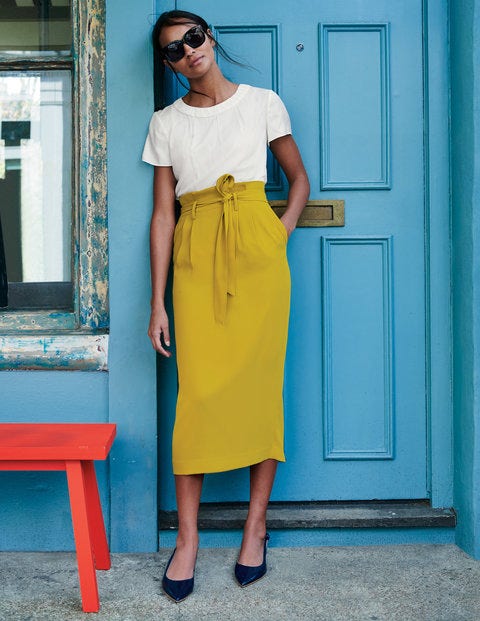 Melina Paperbag Skirt - Hot Mustard Melina Paperbag Skirt - Hot Mustard