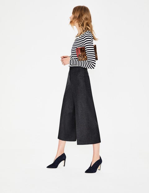 British Tweed Culottes - Grey Melange British Tweed Culottes - Grey Melange