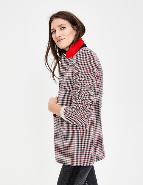 Bramley Blazer - Red, Navy & Ivory Check Bramley Blazer - Red, Navy & Ivory Check