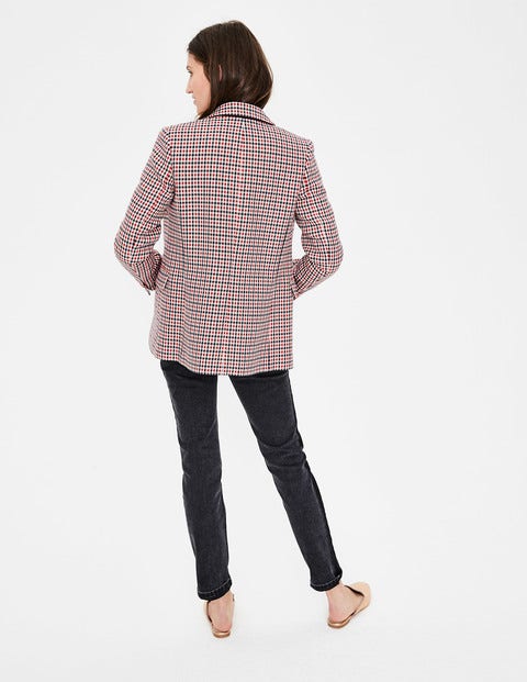 Bramley Blazer - Red, Navy & Ivory Check Bramley Blazer - Red, Navy & Ivory Check