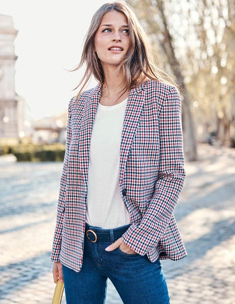 Blazer Bramley - Carreaux rouge, bleu marine et ivoire Blazer Bramley - Carreaux rouge, bleu marine et ivoire