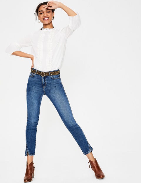 Edinburgh Jeans - Mid Vintage with Navy Edinburgh Jeans - Mid Vintage with Navy