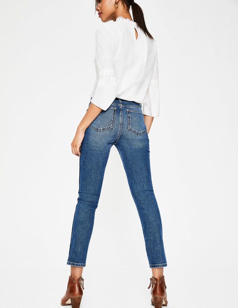 Edinburgh Jeans - Mid Vintage with Navy Edinburgh Jeans - Mid Vintage with Navy
