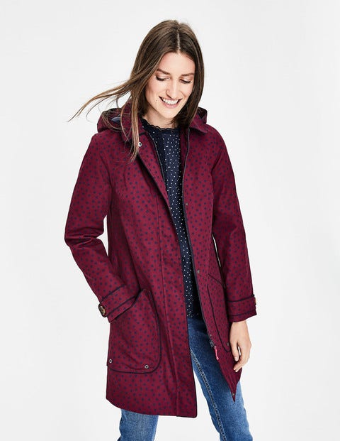 Anya Waterproof Mac - Mulled Wine Spot Anya Waterproof Mac - Mulled Wine Spot