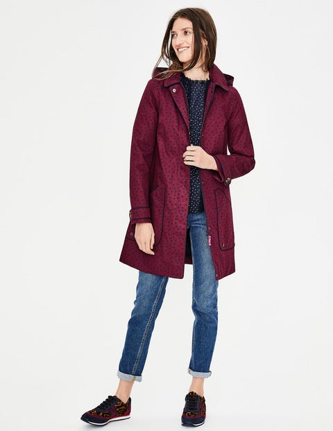 Anya Waterproof Mac - Mulled Wine Spot Anya Waterproof Mac - Mulled Wine Spot
