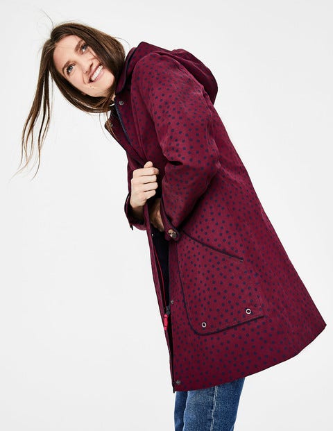 Anya Waterproof Mac - Mulled Wine Spot Anya Waterproof Mac - Mulled Wine Spot