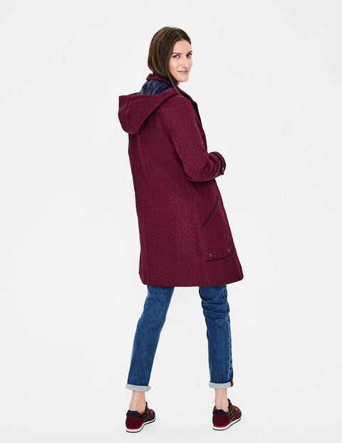 Anya Waterproof Mac - Mulled Wine Spot Anya Waterproof Mac - Mulled Wine Spot