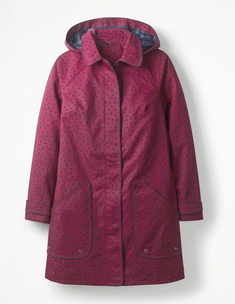 Anya Waterproof Mac - Mulled Wine Spot Anya Waterproof Mac - Mulled Wine Spot