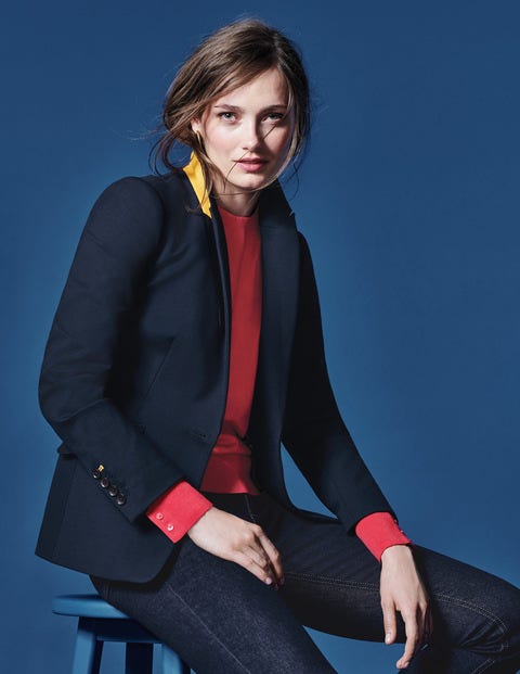 Nell Ponte Blazer - Navy Nell Ponte Blazer - Navy