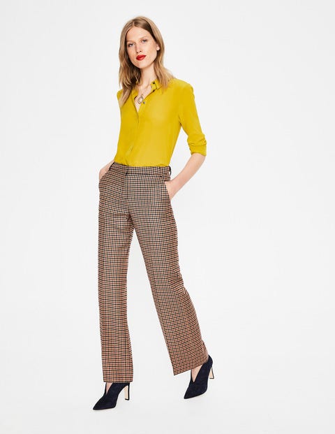 Hose Aus Britischem Tweed - Cremerosa/Navy/Kastanienbraun Hose Aus Britischem Tweed - Cremerosa/Navy/Kastanienbraun