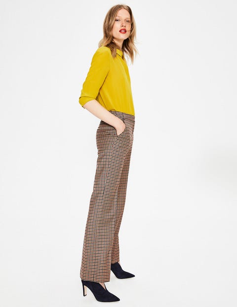 Hose Aus Britischem Tweed - Cremerosa/Navy/Kastanienbraun Hose Aus Britischem Tweed - Cremerosa/Navy/Kastanienbraun