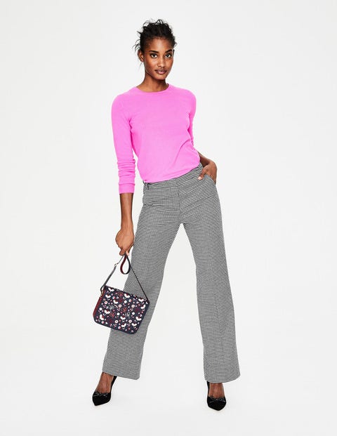 British Tweed Pants - Navy and Ivory Puppytooth British Tweed Pants - Navy and Ivory Puppytooth