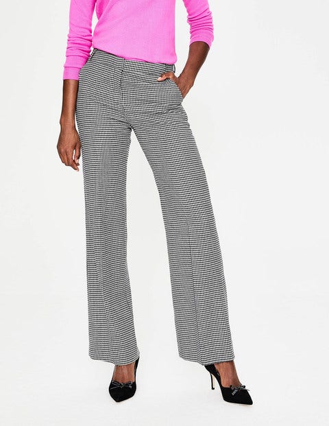 British Tweed Pants - Navy and Ivory Puppytooth British Tweed Pants - Navy and Ivory Puppytooth