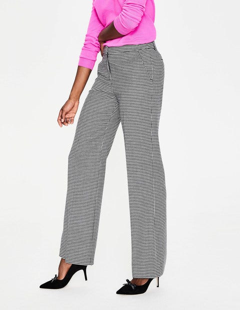 British Tweed Pants - Navy and Ivory Puppytooth British Tweed Pants - Navy and Ivory Puppytooth