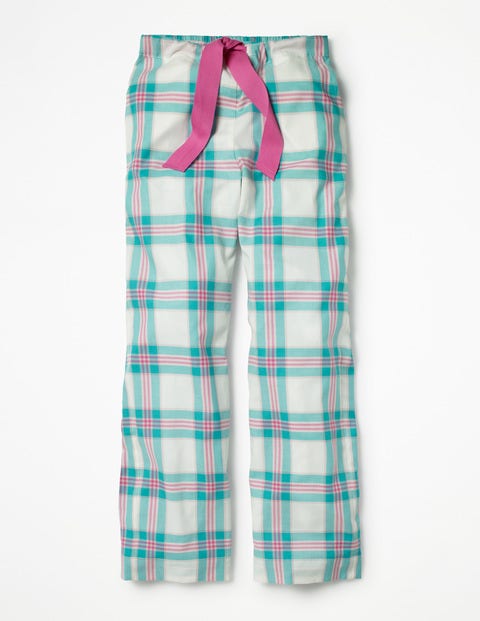 Suzie Pj Bottoms - Green and Pop Pansy Check Suzie Pj Bottoms - Green and Pop Pansy Check