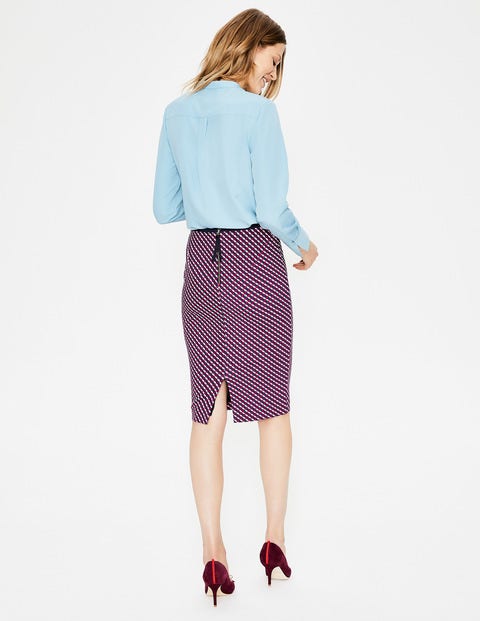 Hampshire Ponte Skirt - Wine, Trellis Hampshire Ponte Skirt - Wine, Trellis