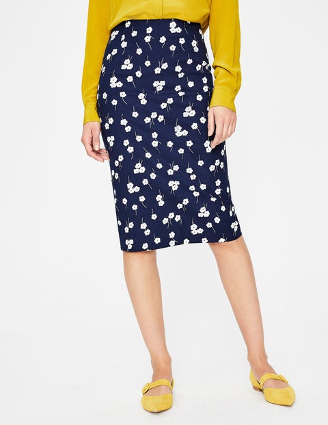 Richmond Pencil Skirt - Navy, Blossom Richmond Pencil Skirt - Navy, Blossom
