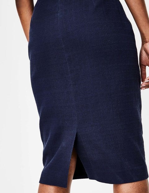 Fleur Fitted Dress - Navy Fleur Fitted Dress - Navy