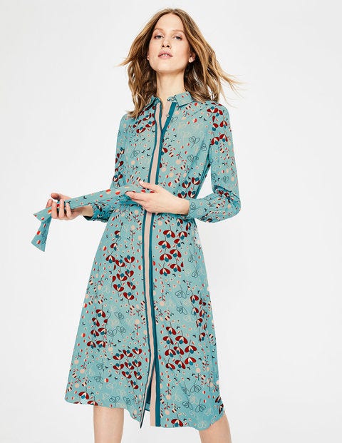 Pippa Shirt Dress - Heritage Blue Meadow Pippa Shirt Dress - Heritage Blue Meadow