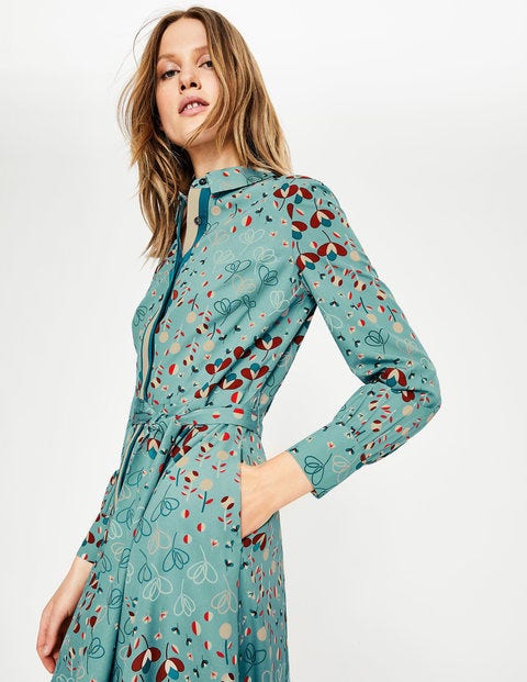 Pippa Shirt Dress - Heritage Blue Meadow Pippa Shirt Dress - Heritage Blue Meadow