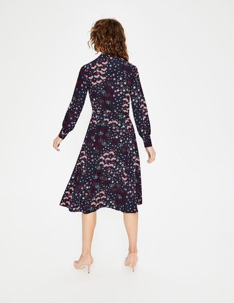 Pippa Shirt Dress - Navy Meadow Pippa Shirt Dress - Navy Meadow