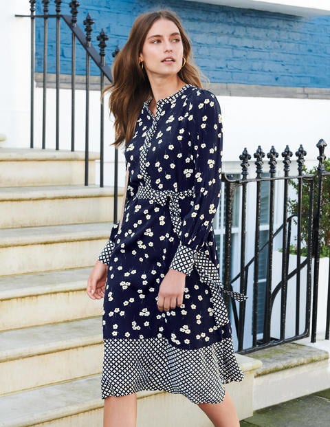 Eva Dress - Navy Blossom Eva Dress - Navy Blossom