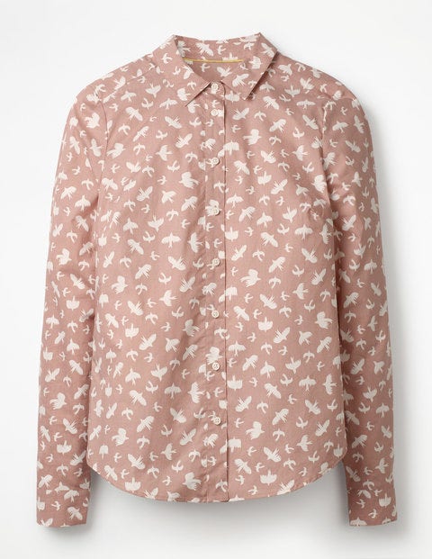Modern Classic Shirt - Milkshake, Fleeting Birds Modern Classic Shirt - Milkshake, Fleeting Birds