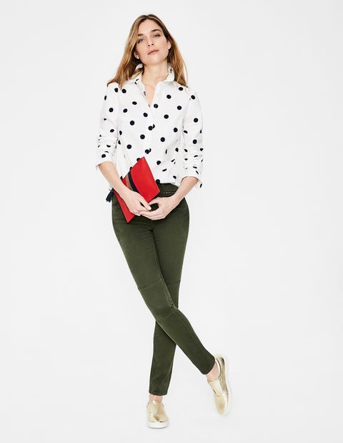 Modern Classic Shirt - Ivory & Navy Spot Modern Classic Shirt - Ivory & Navy Spot