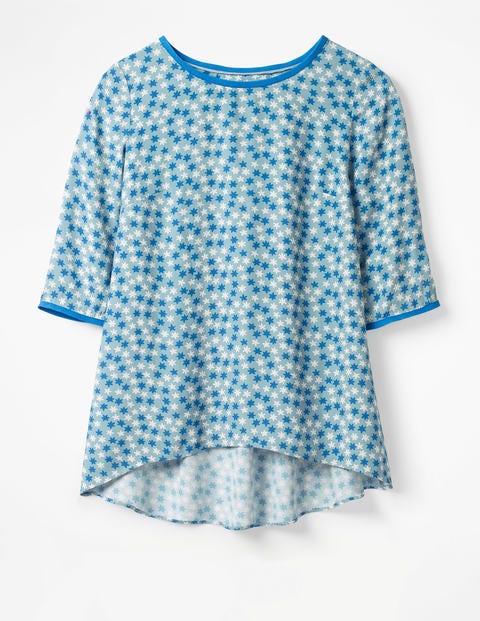 Hi-Lo Hem Top - Heritage Blue, Scattered Stars Hi-Lo Hem Top - Heritage Blue, Scattered Stars