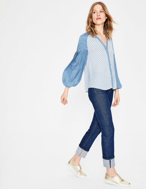 Harriet Blouse - Blue Ribbon, Bud Small Harriet Blouse - Blue Ribbon, Bud Small